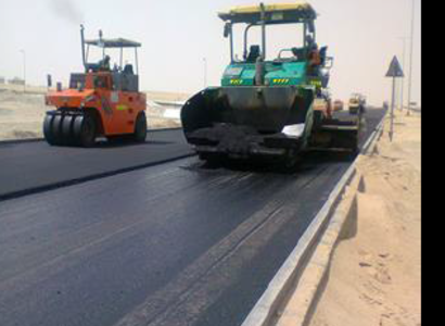 Construction of road and pavement by asphalt between Al-Zwyia and Alnamel Roads2.